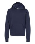 BELLA + CANVAS 3719Y Youth Sponge Fleece Hoodie Sweatshirt - Navy - front