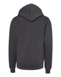 BELLA + CANVAS 3719Y Youth Sponge Fleece Hoodie Sweatshirt - Dark Grey Heather - back