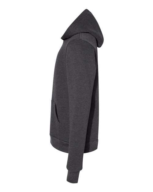 BELLA + CANVAS 3719Y Youth Sponge Fleece Hoodie Sweatshirt - Dark Grey Heather - side