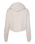 BELLA + CANVAS 7502 Women's Crop Hoodie Sweatshirt - Heather Dust - back