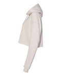 BELLA + CANVAS 7502 Women's Crop Hoodie Sweatshirt - Heather Dust - side