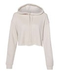 BELLA + CANVAS 7502 Women's Crop Hoodie Sweatshirt - Heather Dust - front