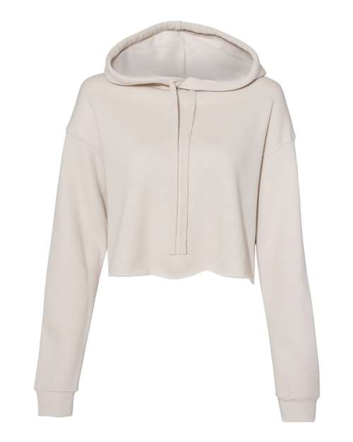 BELLA + CANVAS 7502 Women's Crop Hoodie Sweatshirt - Heather Dust - front