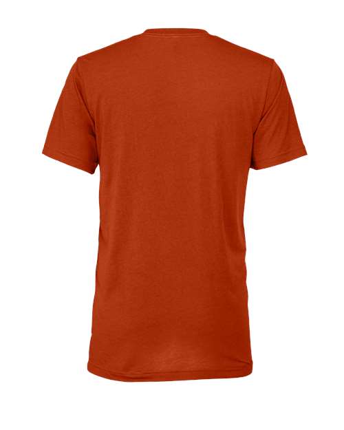 Bella+Canvas 3413 Unisex Triblend Short Sleeve Tee - Brick Triblend - back