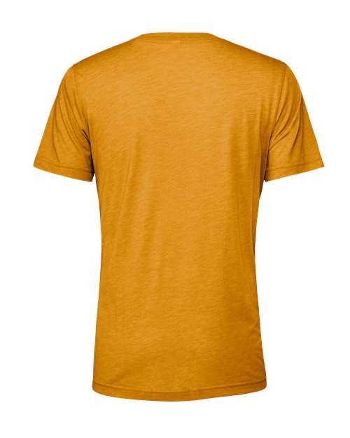 Bella+Canvas 3413 Unisex Triblend Short Sleeve Tee - Mustard Triblend - back