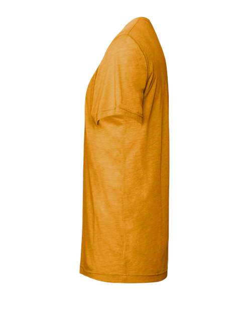Bella+Canvas 3413 Unisex Triblend Short Sleeve Tee - Mustard Triblend - side