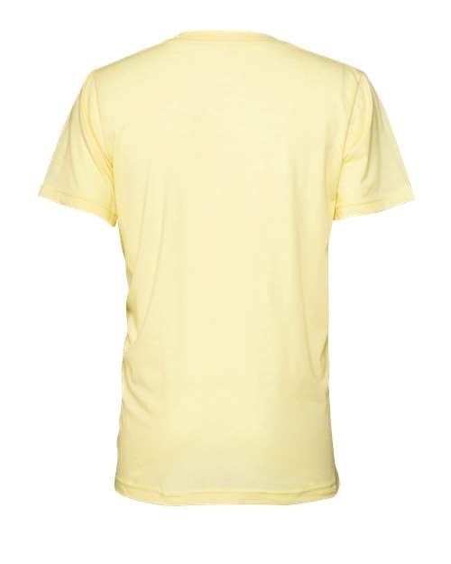 Bella+Canvas 3413 Unisex Triblend Short Sleeve Tee - Pale Yellow Triblend - back