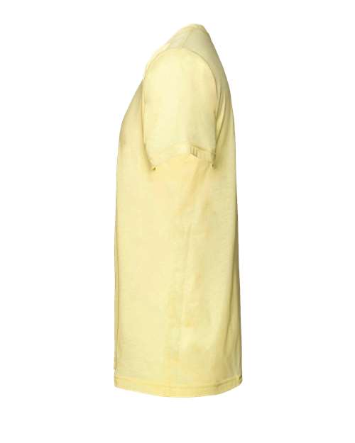 Bella+Canvas 3413 Unisex Triblend Short Sleeve Tee - Pale Yellow Triblend - side