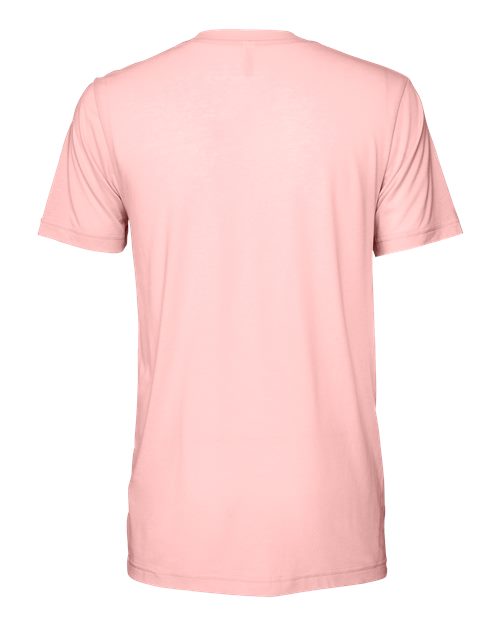 Bella+Canvas 3413 Unisex Triblend Short Sleeve Tee - Pink Triblend - back