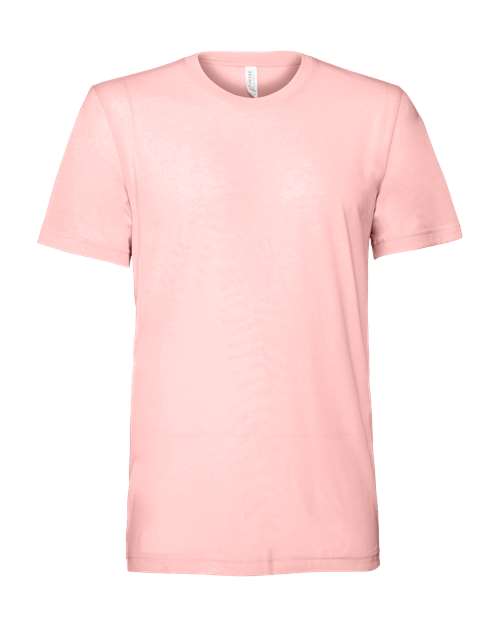 Bella+Canvas 3413 Unisex Triblend Short Sleeve Tee - Pink Triblend - flat front