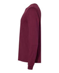 Bella+Canvas 3501 Unisex Jersey Long Sleeve Tee - Maroon - side