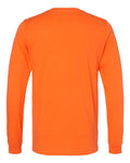 Bella+Canvas 3501 Unisex Jersey Long Sleeve Tee - Orange - back