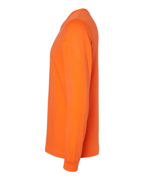 Bella+Canvas 3501 Unisex Jersey Long Sleeve Tee - Orange - side