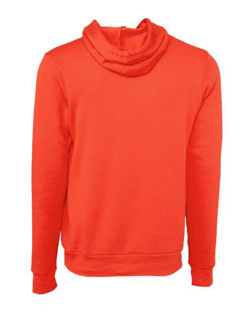 Bella+Canvas 3719 Unisex Sponge Fleece Pullover Hoodie - Poppy - back