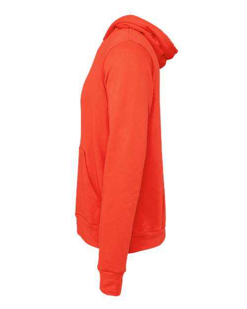 Bella+Canvas 3719 Unisex Sponge Fleece Pullover Hoodie - Poppy - side