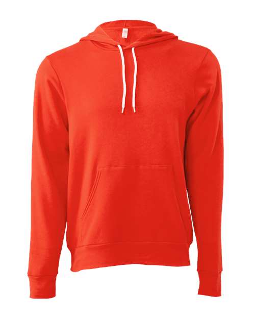 Bella+Canvas 3719 Unisex Sponge Fleece Pullover Hoodie - Poppy - front