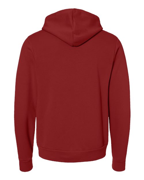 Bella+Canvas 3719 Unisex Sponge Fleece Pullover Hoodie - Cardinal - back