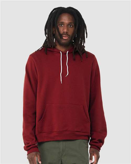 Bella+Canvas 3719 Unisex Sponge Fleece Pullover Hoodie - Cardinal - model front