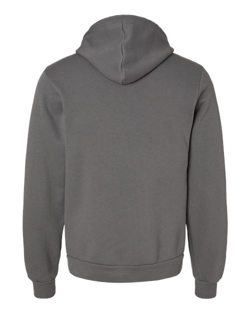Bella+Canvas 3719 Unisex Sponge Fleece Pullover Hoodie - Asphalt - back