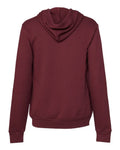 Bella+Canvas 3719 Unisex Sponge Fleece Pullover Hoodie - Maroon - back