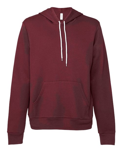 Bella+Canvas 3719 Unisex Sponge Fleece Pullover Hoodie - Maroon - front