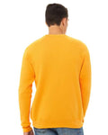 BELLA + CANVAS 3901 Unisex Sponge Fleece Raglan Crewneck Sweatshirt - Gold - model back