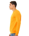 BELLA + CANVAS 3901 Unisex Sponge Fleece Raglan Crewneck Sweatshirt - Gold - model side