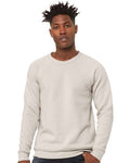 BELLA + CANVAS 3901 Unisex Sponge Fleece Raglan Crewneck Sweatshirt - Heather Dust - model front