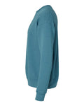 Bella + Canvas 3945 Sponge Fleece Drop Shoulder Crewneck Sweatshirt - Heather Deep Teal - side