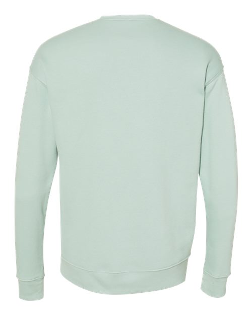 Bella + Canvas 3945 Sponge Fleece Drop Shoulder Crewneck Sweatshirt - Dusty Blue - back