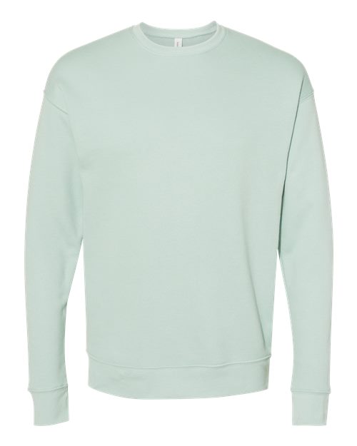 Bella + Canvas 3945 Sponge Fleece Drop Shoulder Crewneck Sweatshirt - Dusty Blue - front