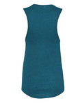BELLA + CANVAS 6003 Women's Jersey Muscle Tank - Heather Deep Teal - back
