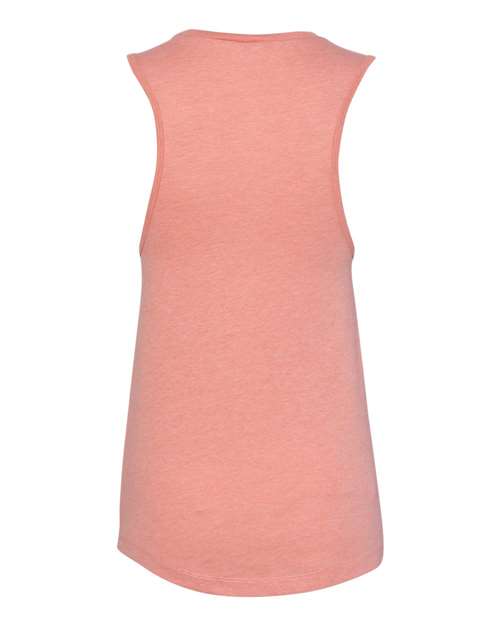 BELLA + CANVAS 6003 Women's Jersey Muscle Tank - Heather Sunset - back