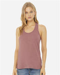 BELLA + CANVAS 6008 Women's Jersey Racerback Tank - Heather Mauve - model front