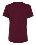 BELLA + CANVAS 6400 Women’s Relaxed Jersey Tee - Maroon - back