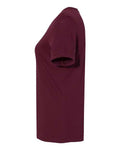 BELLA + CANVAS 6400 Women’s Relaxed Jersey Tee - Maroon - side