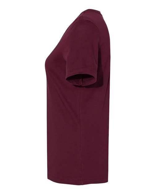 BELLA + CANVAS 6400 Women’s Relaxed Jersey Tee - Maroon - side