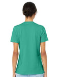 BELLA + CANVAS 6400 Women’s Relaxed Jersey Tee - Teal - model back