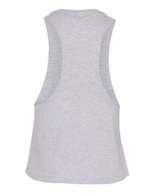 BELLA + CANVAS 6682 Women's Racerback Crop Tank - Athletic Heather - back