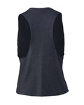 BELLA + CANVAS 6682 Women's Racerback Crop Tank - Heather Navy - back