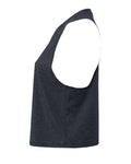 BELLA + CANVAS 6682 Women's Racerback Crop Tank - Heather Navy - side
