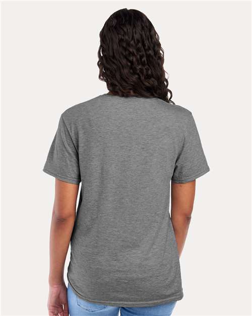 Jerzees 560MR Premium Blend Ring-Spun T-Shirt - Oxford - model back
