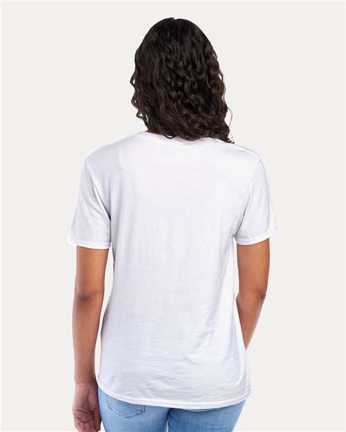 Jerzees 560MR Premium Blend Ring-Spun T-Shirt - White - model back