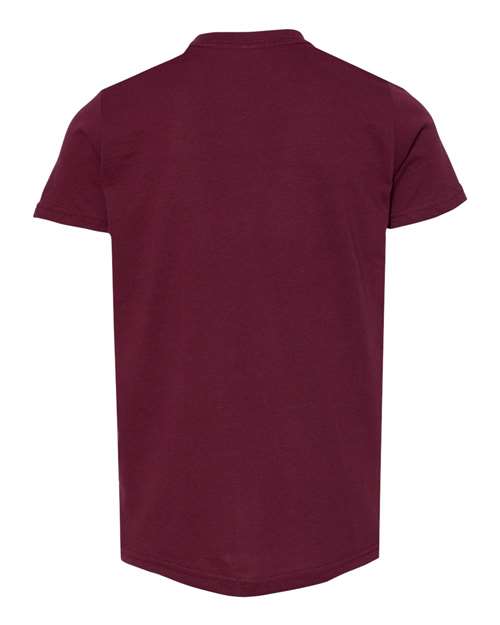 Bella + Canvas 3001Y Youth Jersey Tee - Maroon - back