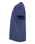 BELLA + CANVAS 3413Y Youth Triblend Tee - Navy Triblend - side