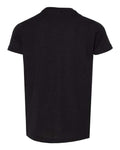 BELLA + CANVAS 3413Y Youth Triblend Tee - Solid Black Triblend - back