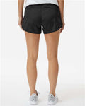 Augusta Sportswear 2430 Women's Wayfarer Shorts - Black - model back