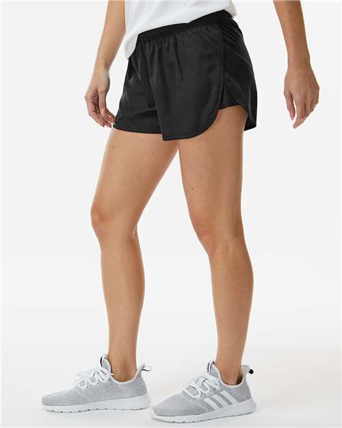 Augusta Sportswear 2430 Women's Wayfarer Shorts - Black - model side