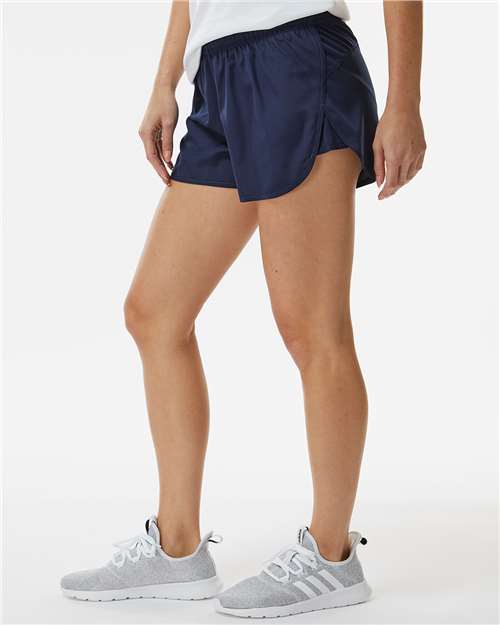 Augusta Sportswear 2430 Women's Wayfarer Shorts - Navy - model side