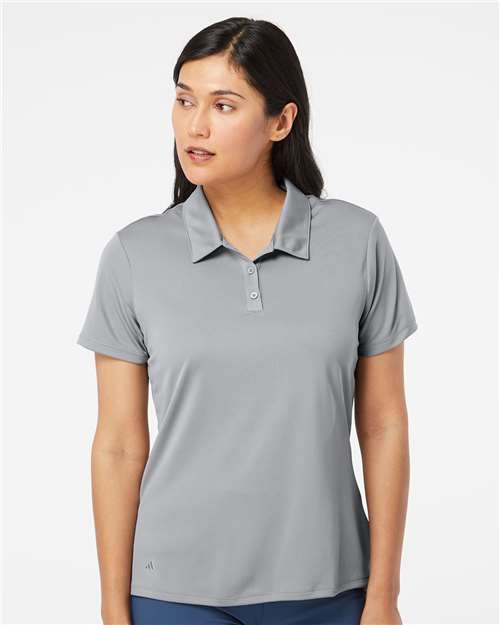 Adidas A231 Women's Performance Polo - Grey Three - model front